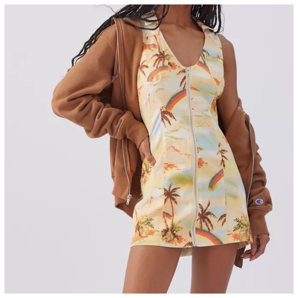 Urban Outfitters Freya Linen Collared mini dress